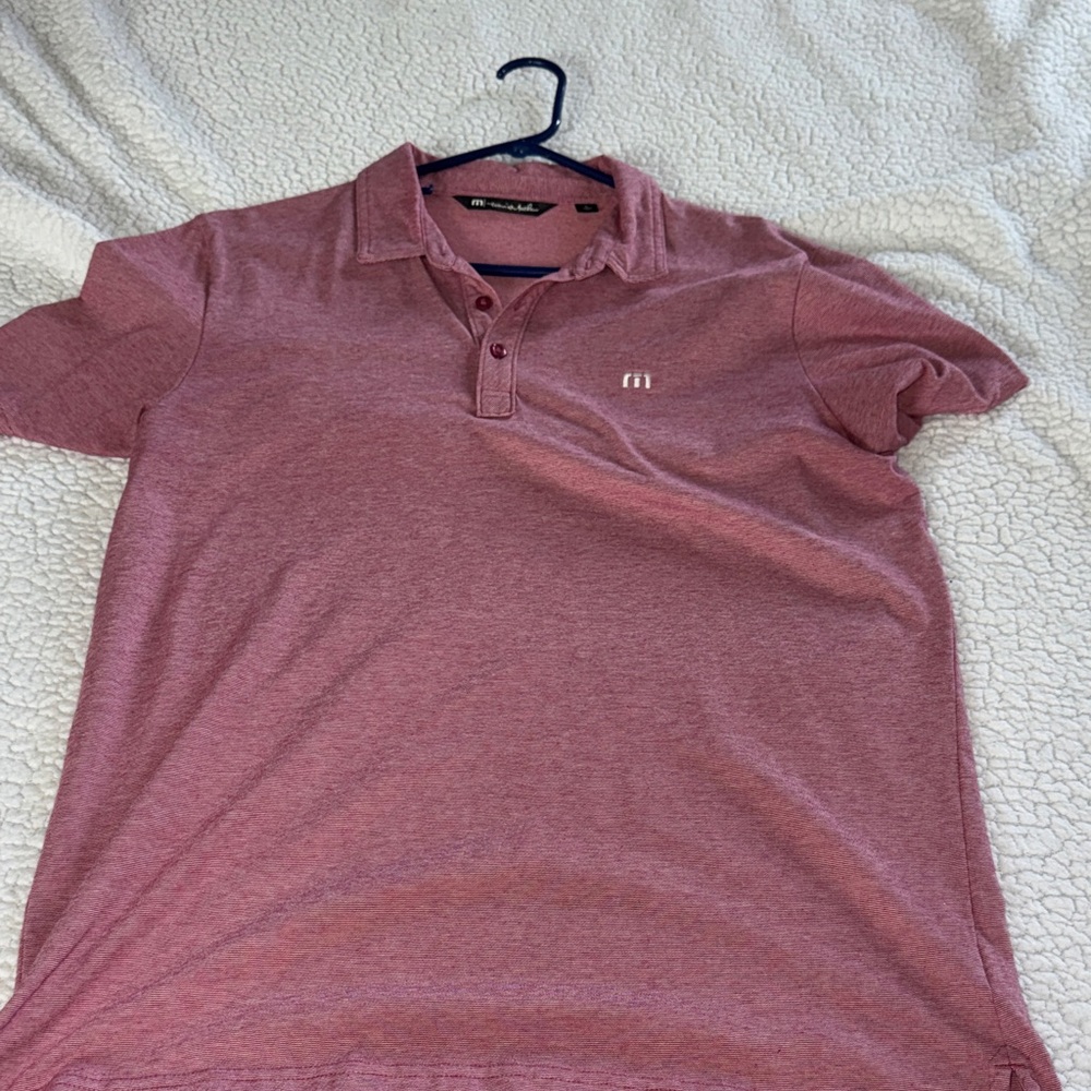 Travis Mathew Men's Polo Shirt in Red